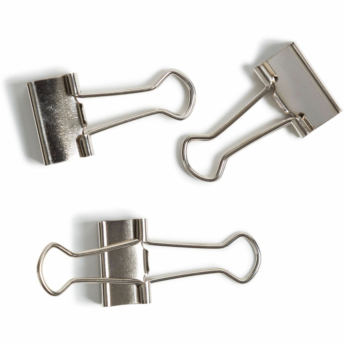 U Brands Binder Clip - Small - 75 Sheet Capacity - for Office, Home, Classroom, Project - Acid-free, Non-magnetic, Non-toxic - Silver - Steel - 72 / Pack