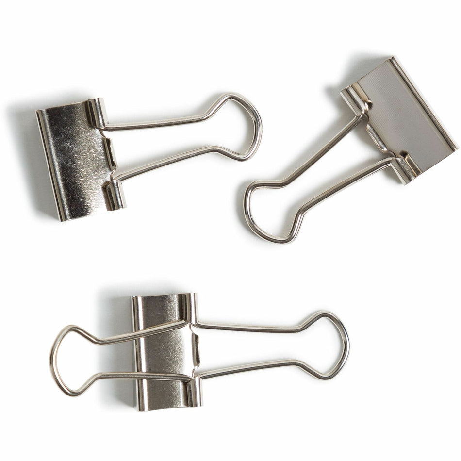 U Brands Binder Clip - Small - 75 Sheet Capacity - for Office, Home, Classroom, Project - Acid-free, Non-magnetic, Non-toxic - Silver - Steel - 72 / Pack