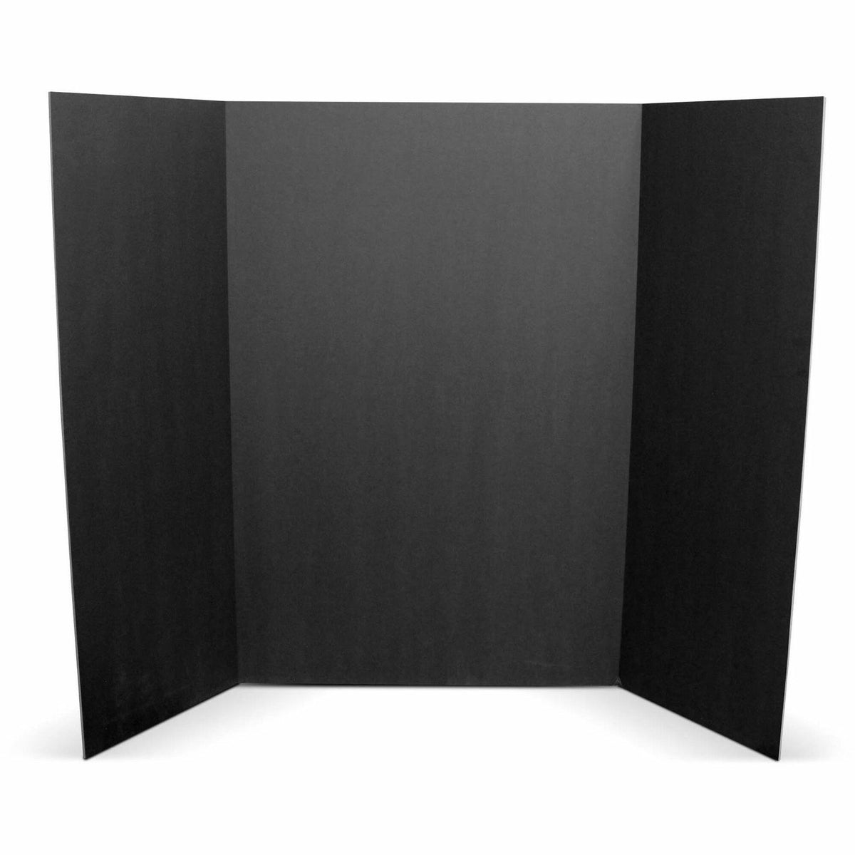 Flipside Foam Project Display Boards - 36" Board Height x 48" Board Width - Black Foam Board Surface - Durable, Smooth, Sturdy, Tri-fold - 10 / Pack