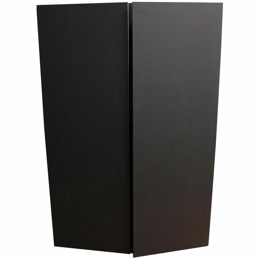 Flipside Foam Project Display Boards - 36" Board Height x 48" Board Width - Black Foam Board Surface - Durable, Smooth, Sturdy, Tri-fold - 10 / Pack