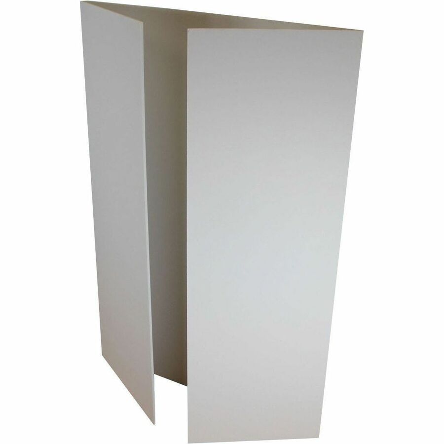 Flipside Foam Project Display Boards - 36" Board Height x 48" Board Width - Bright White Foam Surface - Durable, Smooth - 10 / Pack