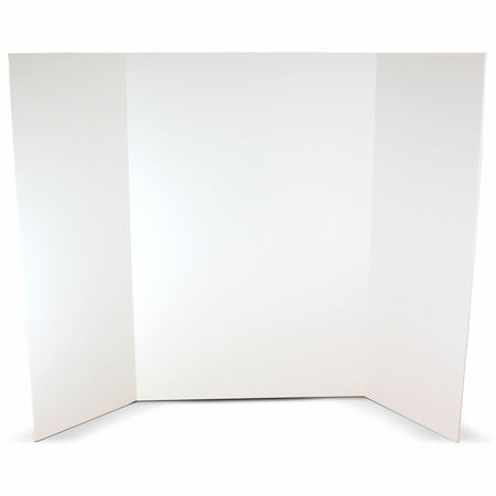Flipside Foam Project Display Boards - 36" Board Height x 48" Board Width - Bright White Foam Surface - Durable, Smooth - 10 / Pack