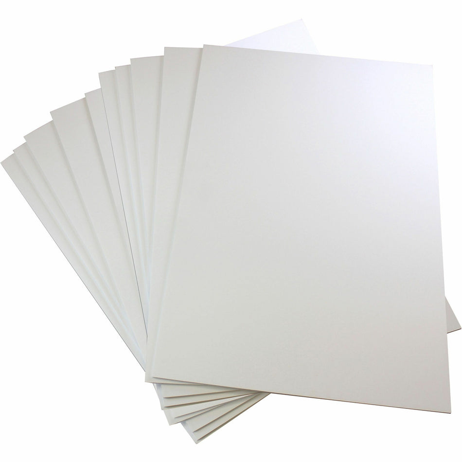 Flipside Pre-Cut Foam Boards - 40" Board Height x 32" Board Width x 0.19" Board Depth - Bright White Foam Board, Polystyrene Surface - Smooth, Lightweight, Rigid - 25 / Pack