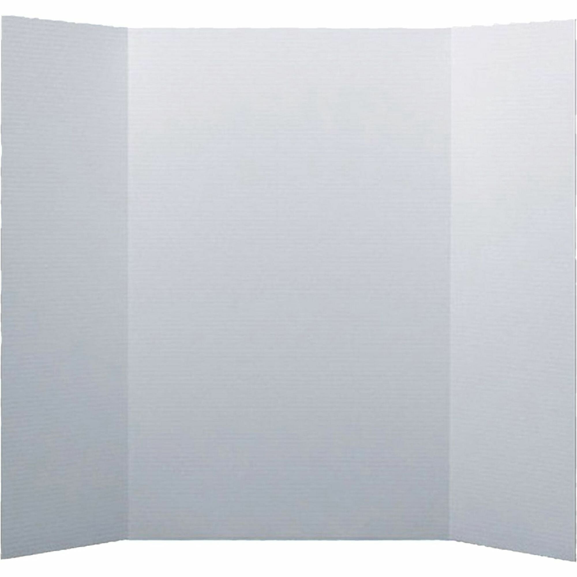Flipside Project Display Boards - 15" Board Height x 20" Board Width - Bright White Corrugated Fiberboard Surface - Durable, Smooth, Single Ply, Sturdy, Lightweight, Corrugated - 24 / Pack