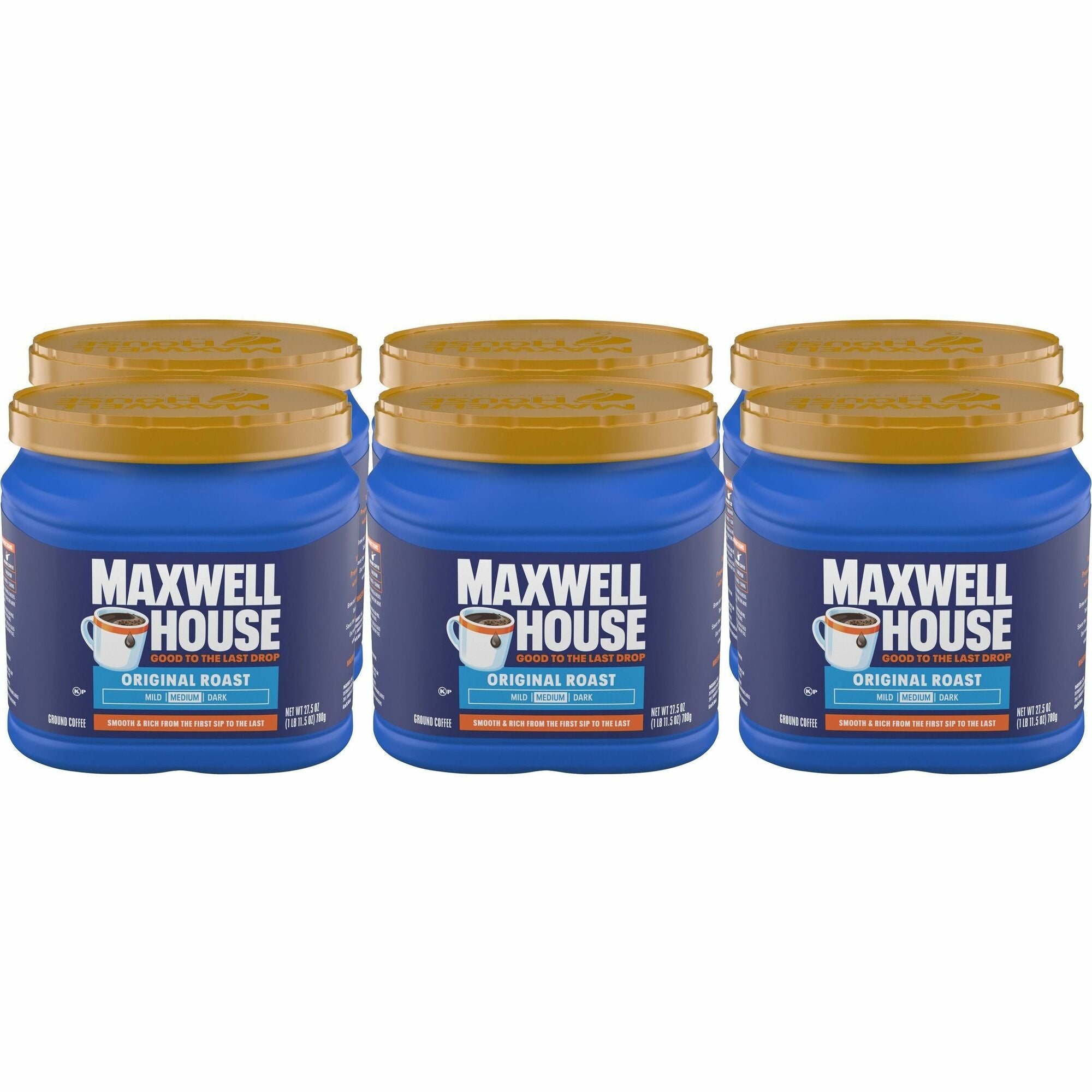 Maxwell House Ground Coffee Brew Pack - Medium - Ground - Original - 6 / Carton