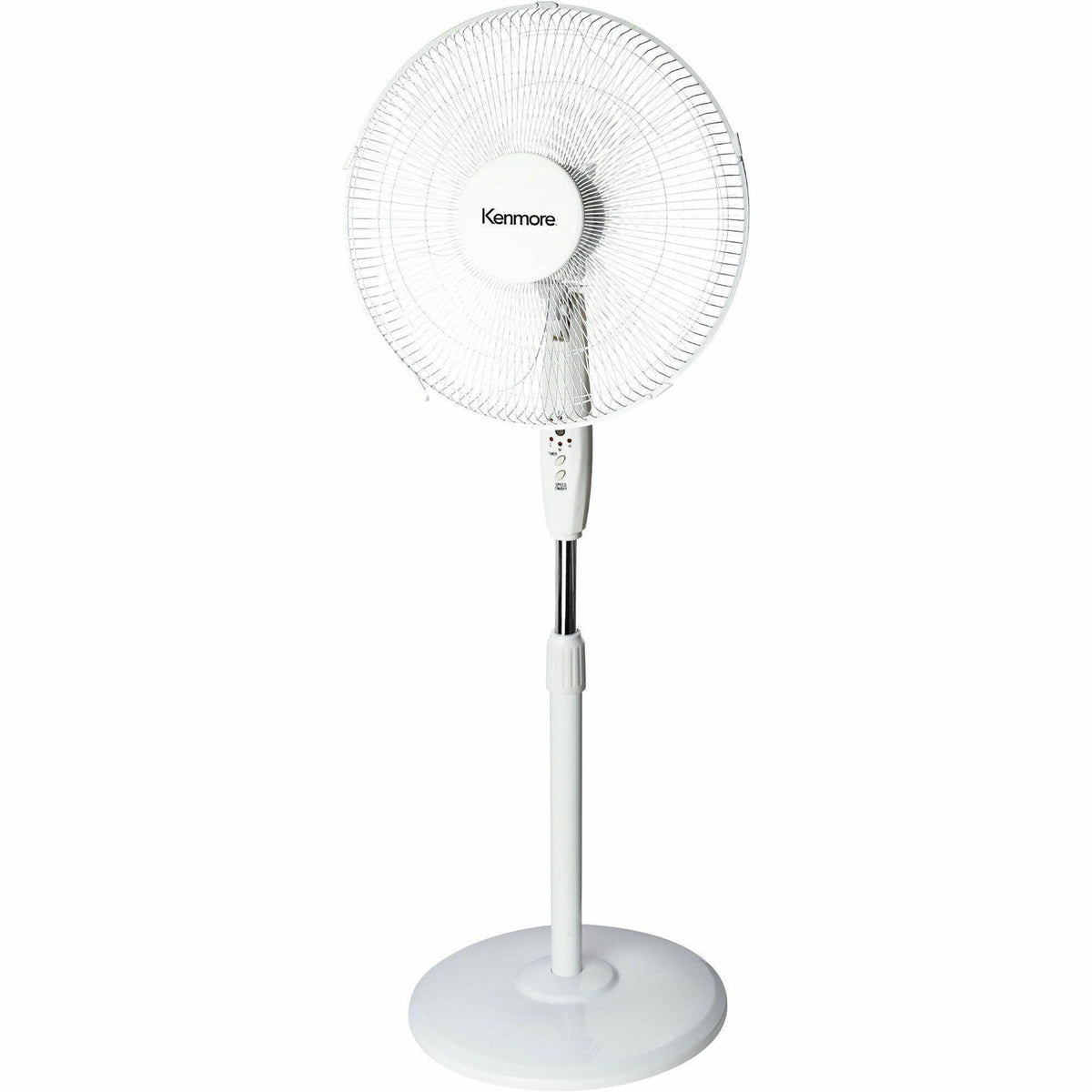 Kenmore 12" Pedestal Fan - 3 Speed - White