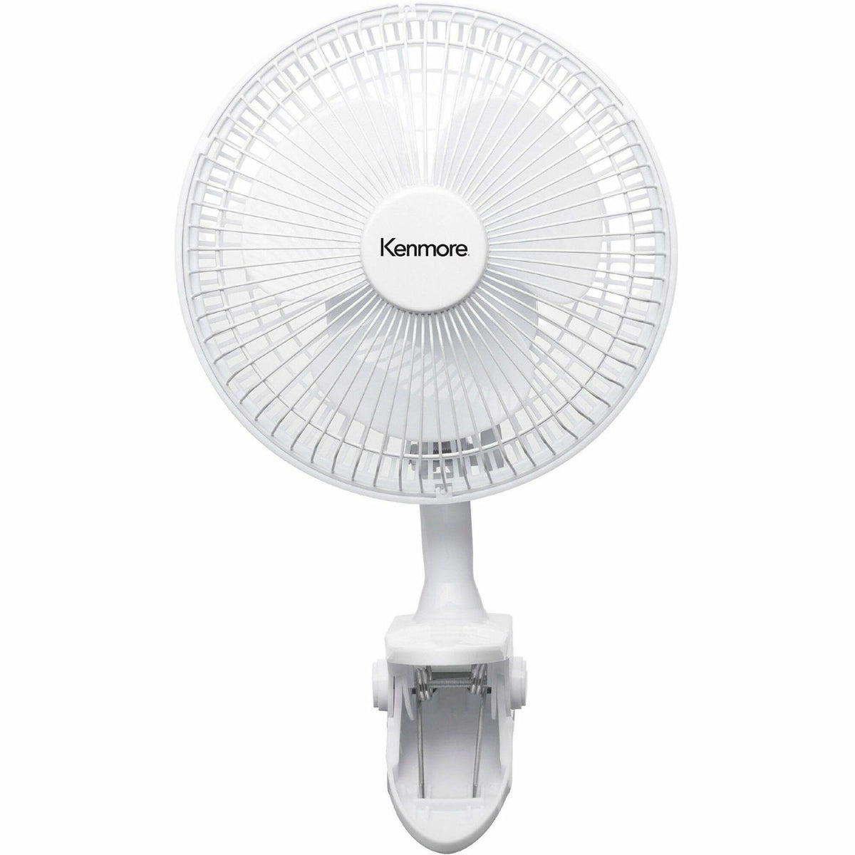 Kenmore 6" Clip-On Fan - 2 Speed - Clip-on - White