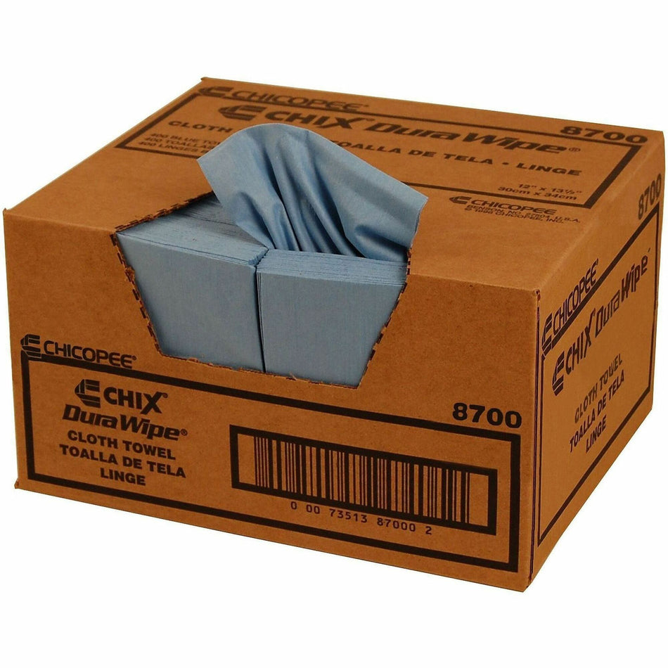 Chicopee Veraclean Critical Cleaning Wipe Smooth - Wipe - 13" Length x 12" Width - Recommended For: Residue Remover, Dirt Remover, Fingerprint Remover - Durable, Soft, Absorbent - Blue - 400 / Carton