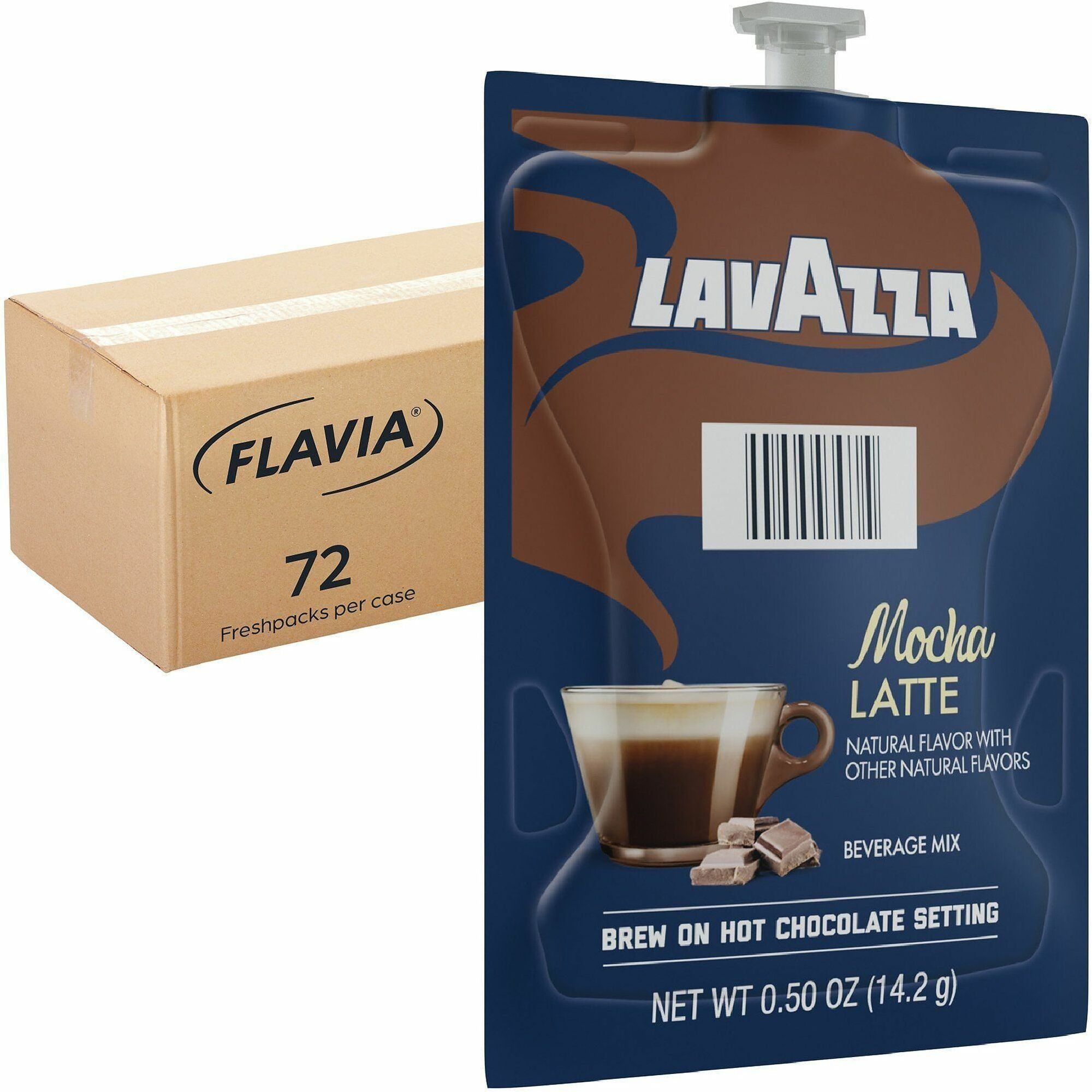 Lavazza Freshpack Latte Freshpacks - 0.5 oz - Freshpack - Mocha Latte - 72 / Carton