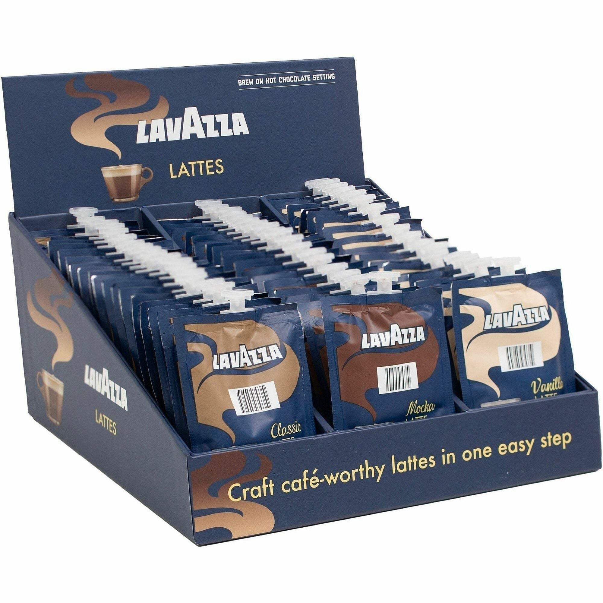 Lavazza Freshpack Latte Freshpacks - 0.5 oz - Freshpack - Classic Latte, Mocha Latte, Vanilla Latte - 54 / Carton