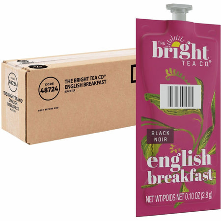 The Bright Tea Co. English Breakfast Tea Black Tea Freshpack - Compatible with Flavia Creation 150, Flavia Creation 200, Flavia Creation 500 - Black Tea - 0.1 oz Per Pack - 40 / Carton