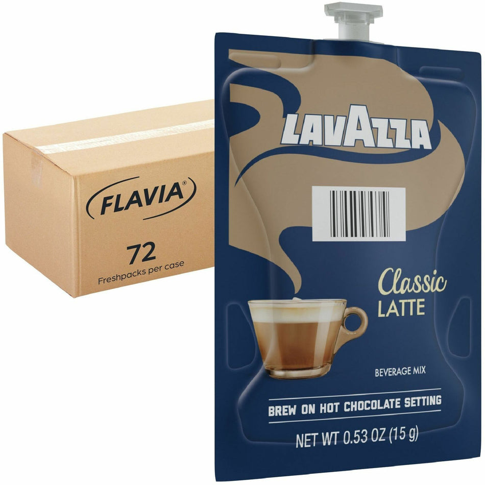 Flavia Freshpack Latte Freshpacks - 0.5 oz - Freshpack - Classic Latte - 72 / Carton