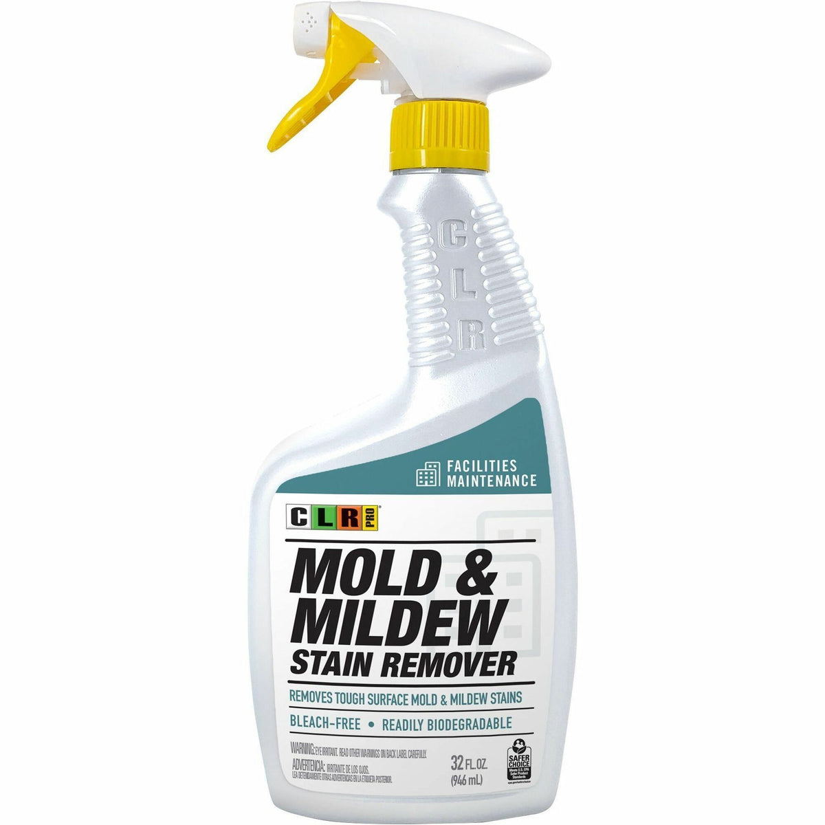 CLR Pro Mold & Mildew Stain Remover - For Multipurpose - Foam Spray - 32 fl oz (1 quart) - Bleach-free - White - 1 Bottle
