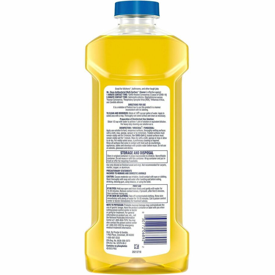 Mr. Clean 2X Concentrated Multi-Surface Cleaner - Rear