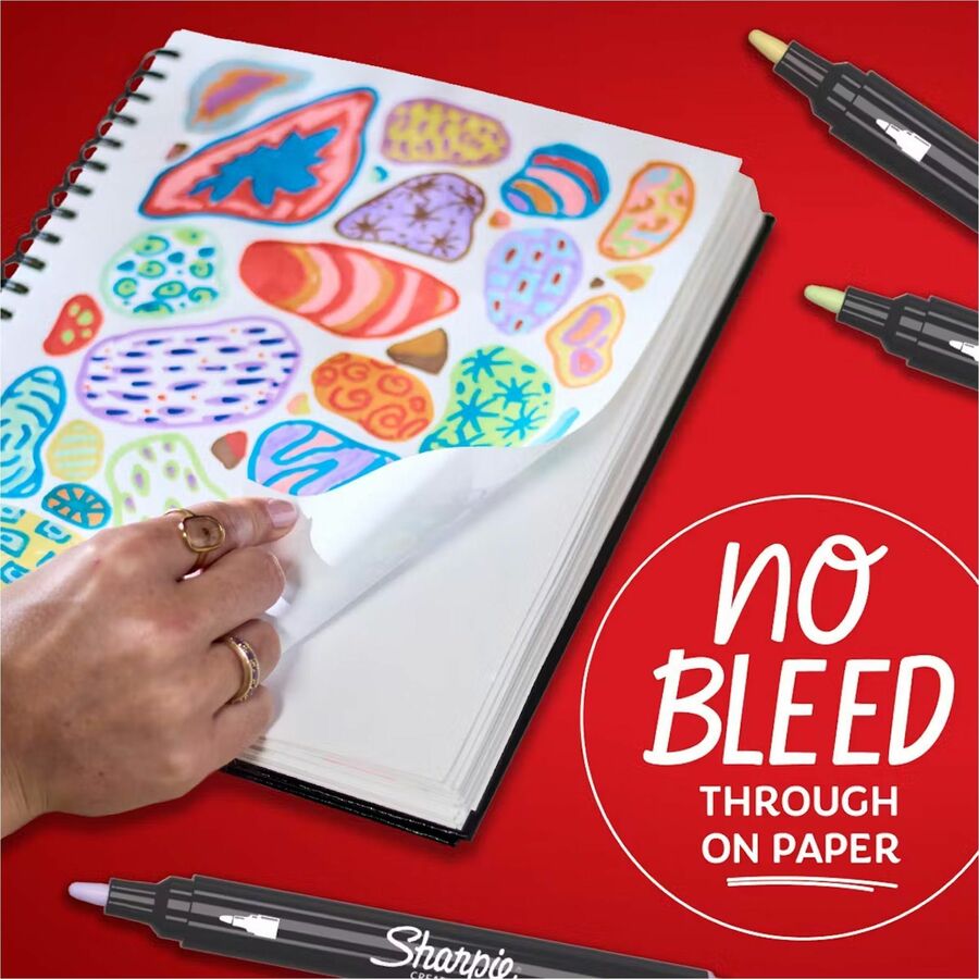 Sharpie Creative Markers - Assorted Ink - Acrylic Based, Water Based - 5 / Pack