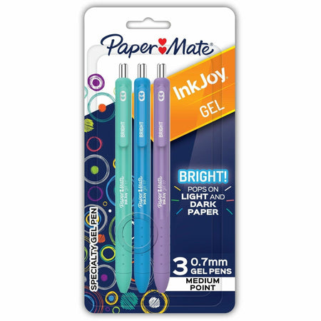Paper Mate InkJoy Gel Pens - 0.7 mm Pen Point - Assorted Ink - Gel-based - 3 / Pack
