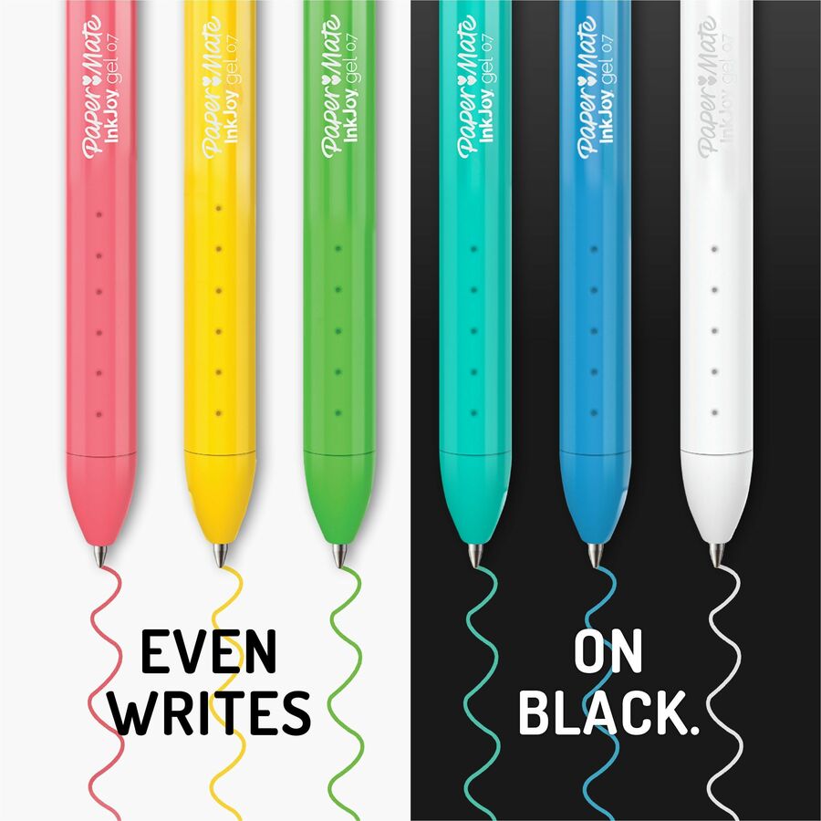 Paper Mate InkJoy Gel Pens: 0.7mm Point, Gel-based Ink, Assorted Colors - 10 Pack