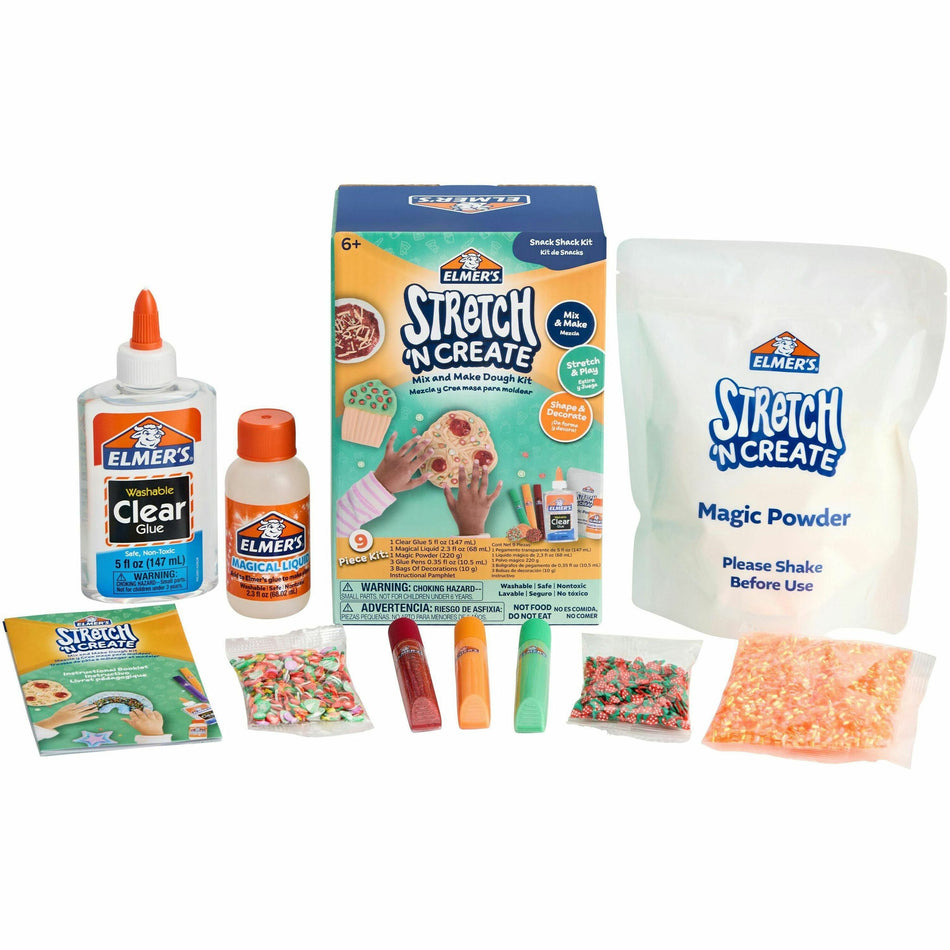 Elmer's Stretch 'N Create Dough Kit - Shaping, Art, Craft, Decoration - 9 Piece(s) - Snack Shack - 1 Box