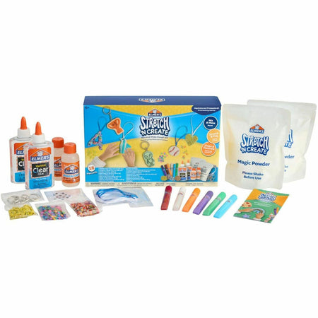 Elmer's Stretch 'N Create Dough Kit - Decoration, Shaping, Art, Craft, Key Chain, Ornaments - 18 Piece(s) - Assorted - 1 Box