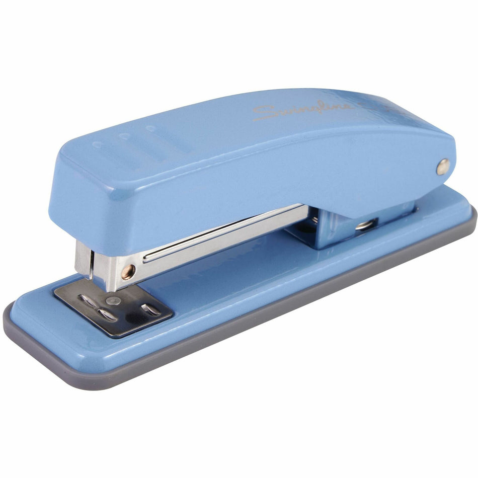 Swingline Cub Compact Stapler - Staples Upto 20 Sheet - Holds Upto 105 Staple - Half Strip - Electric Blue - Metal - 1 Each