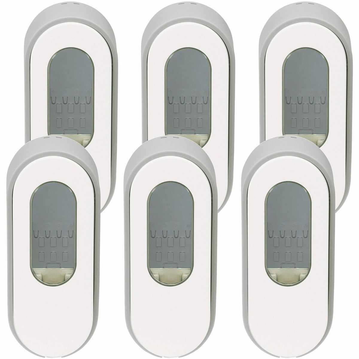 Dial Professional Versa Pouch Dispenser - 15 fl oz Capacity - Locking Mechanism, Tamper Resistant, Vandal Resistant - Light Gray - 6 / Carton