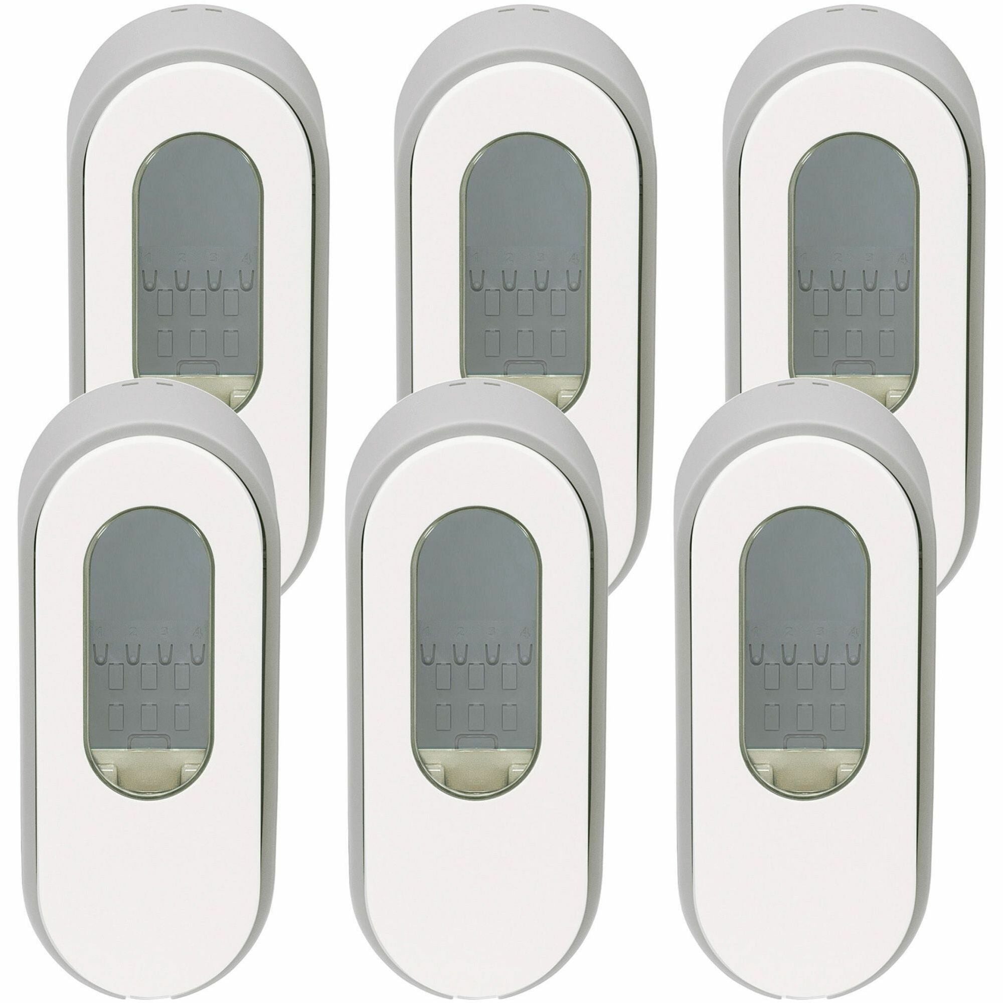 Dial Professional Versa Pouch Dispenser - 15 fl oz Capacity - Locking Mechanism, Tamper Resistant, Vandal Resistant - Light Gray - 6 / Carton