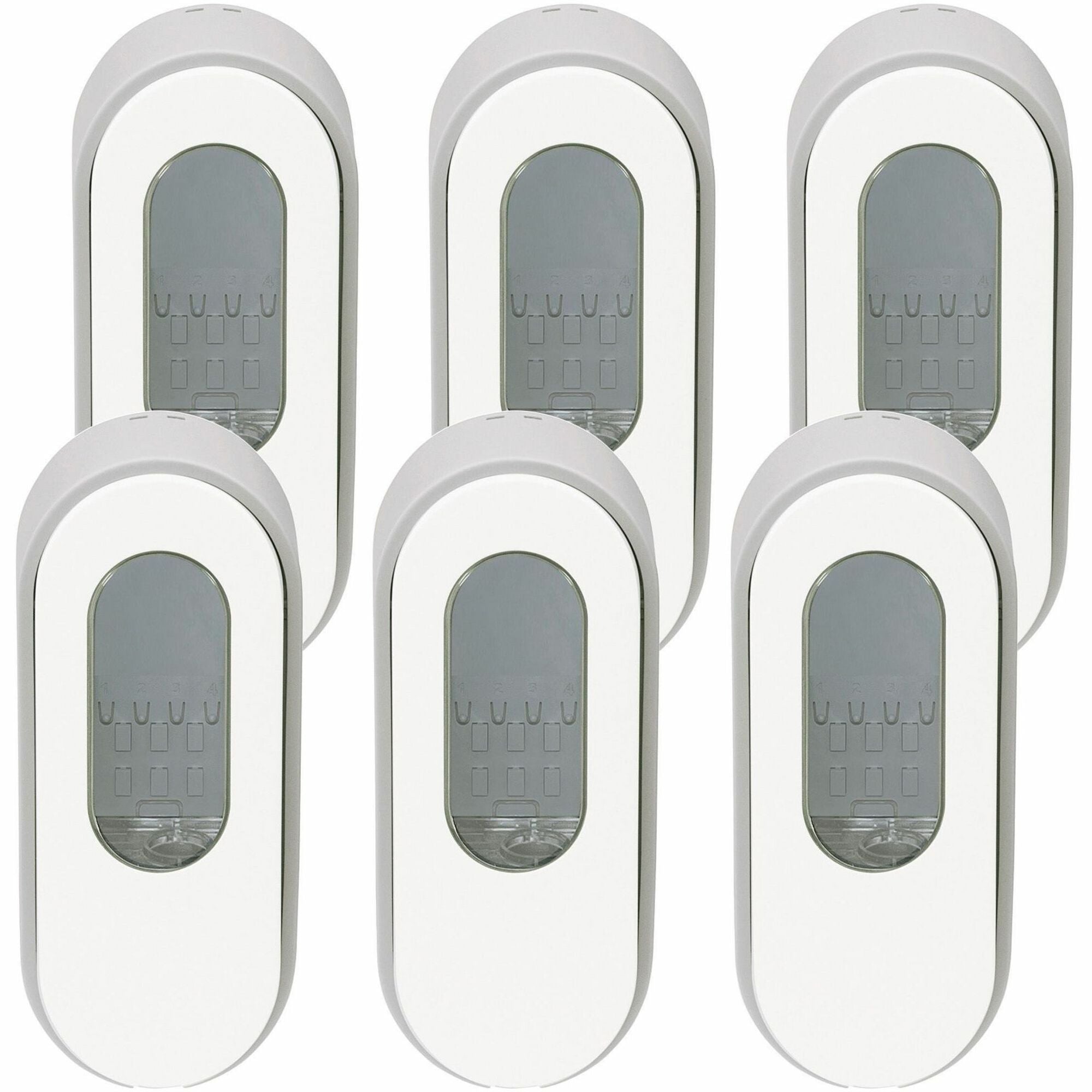 Dial Professional Versa Cartridge Dispenser - 15 fl oz Capacity - Locking Mechanism, Tamper Resistant, Vandal Resistant - Light Gray - 6 / Carton