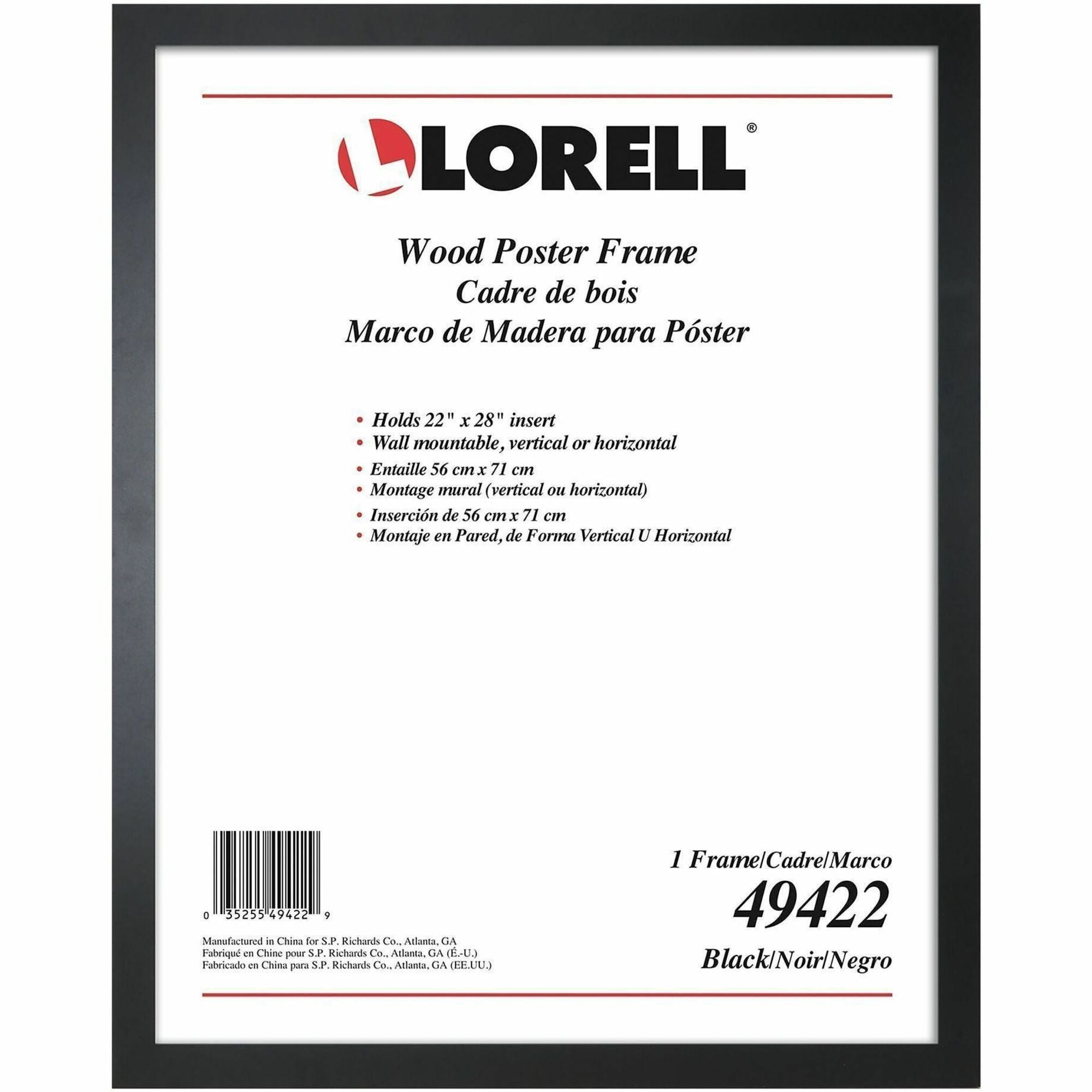 Lorell Solid Wood Poster Frame - 2000
