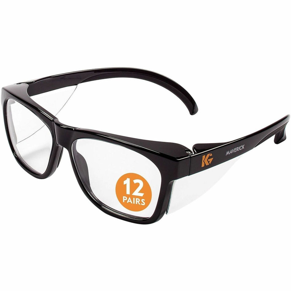 Ansell Healthcare Products - Recommended for: Construction - Universal - Eye, UVA, UVB, UVC, Fog Protection - Polycarbonate - Clear Lens - Black Frame - Anti-fog, Durable, Lightweight, Comfortable - 1 Each