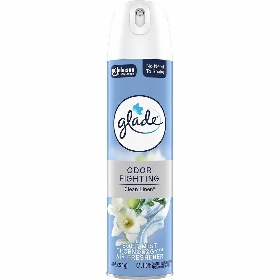 Glade Air Freshener Spray - Spray - 8 fl oz (0.3 quart) - Clean Linen - Odor Neutralizer, Long Lasting, Phthalate-free, Paraben-free - 1 Each
