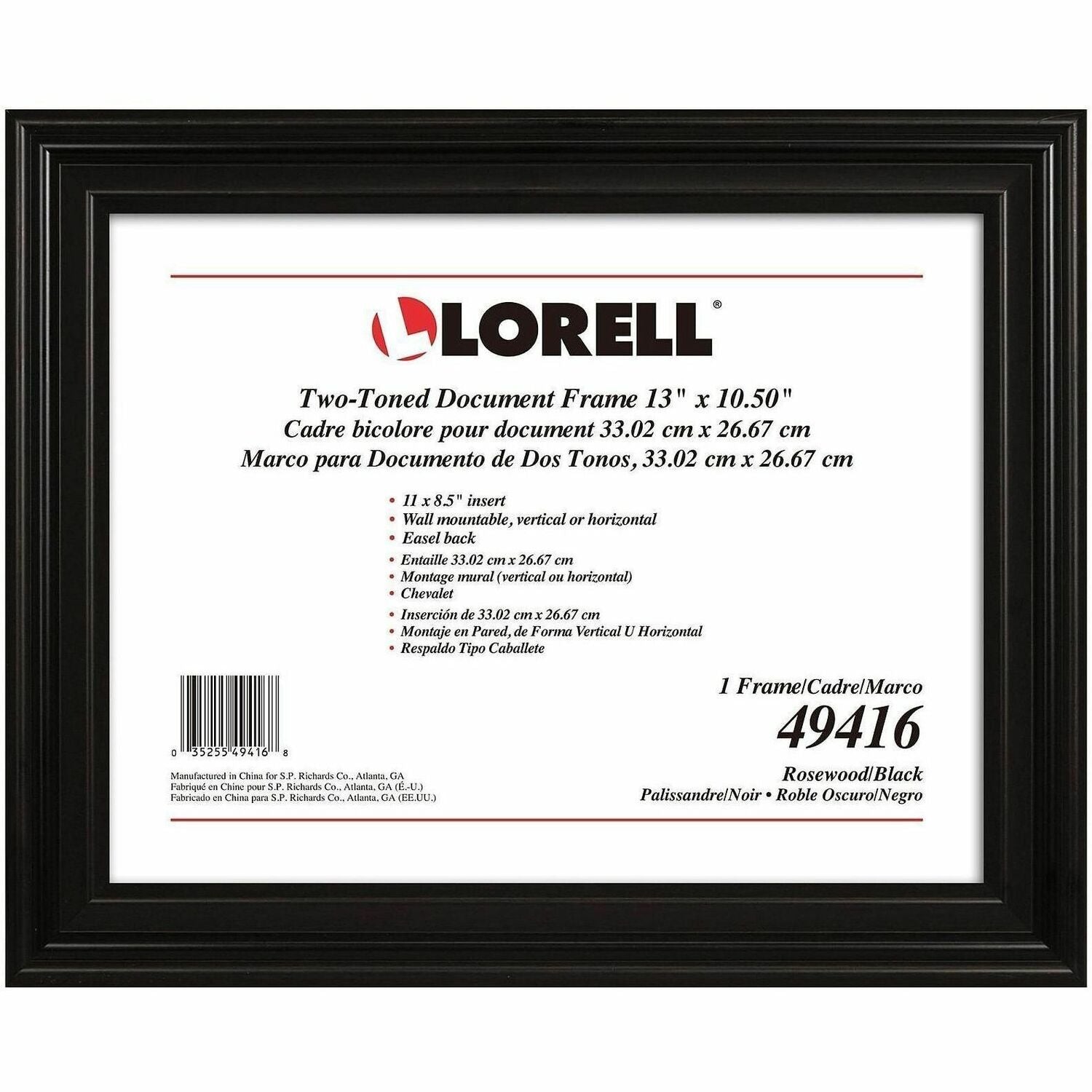 Lorell Two-toned Certificate Frame - 1500