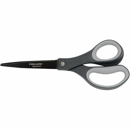 Fiskars 8’’ Non-stick Titanium Softgrip Scissors: Stainless Steel Straight Tip - Scissors
