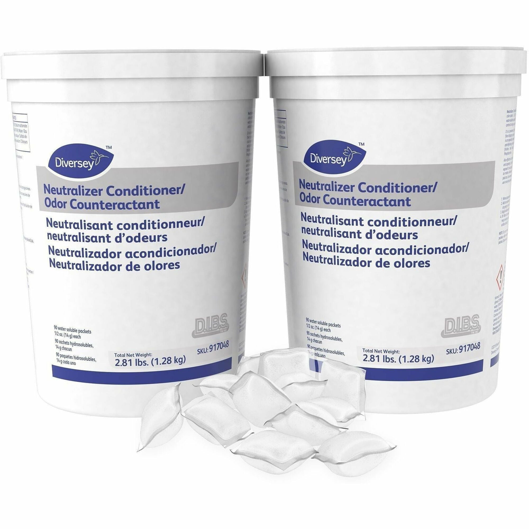 Diversey Care Conditioner/Odor Counteractant - For Multipurpose - 6.5 to 99 pH - Odorless, Water Soluble - White - 2 / Carton