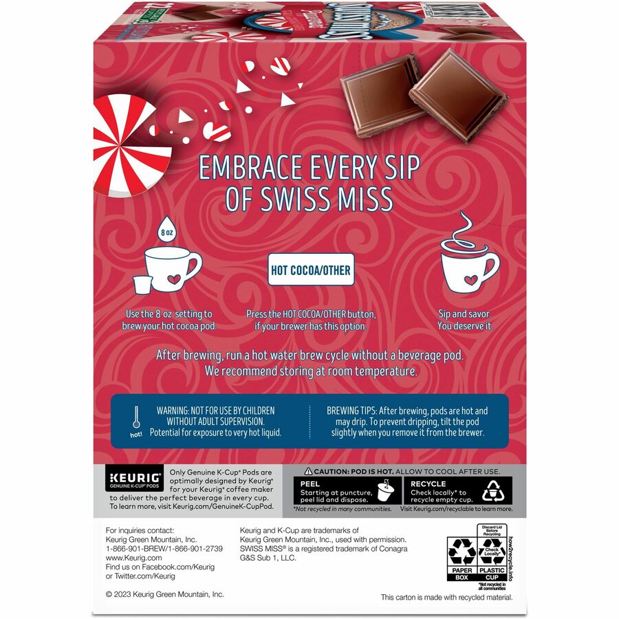 Swiss Miss&reg; Peppermint Hot Cocoa - Rear