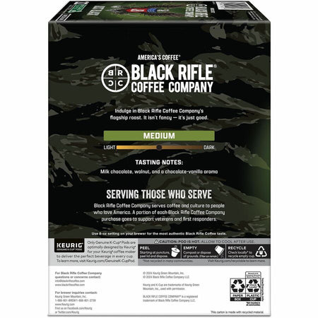 Black Rifle K-Cup, Ground Just Black Coffee - Rear