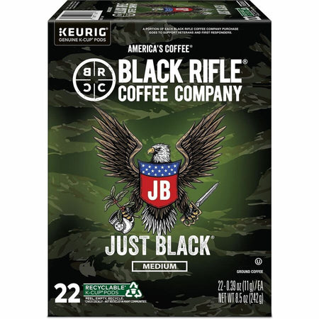 Black Rifle K-Cup, Ground Just Black Coffee - Front