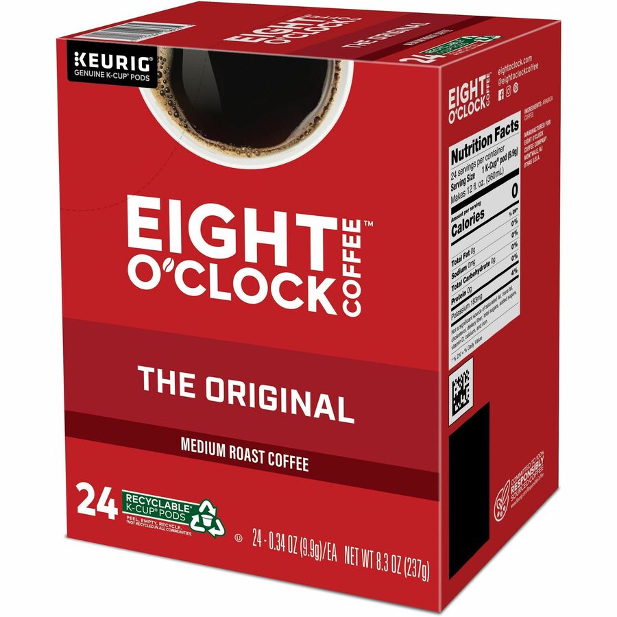 Eight O'Clock K-Cup, Ground Original Coffee - Left