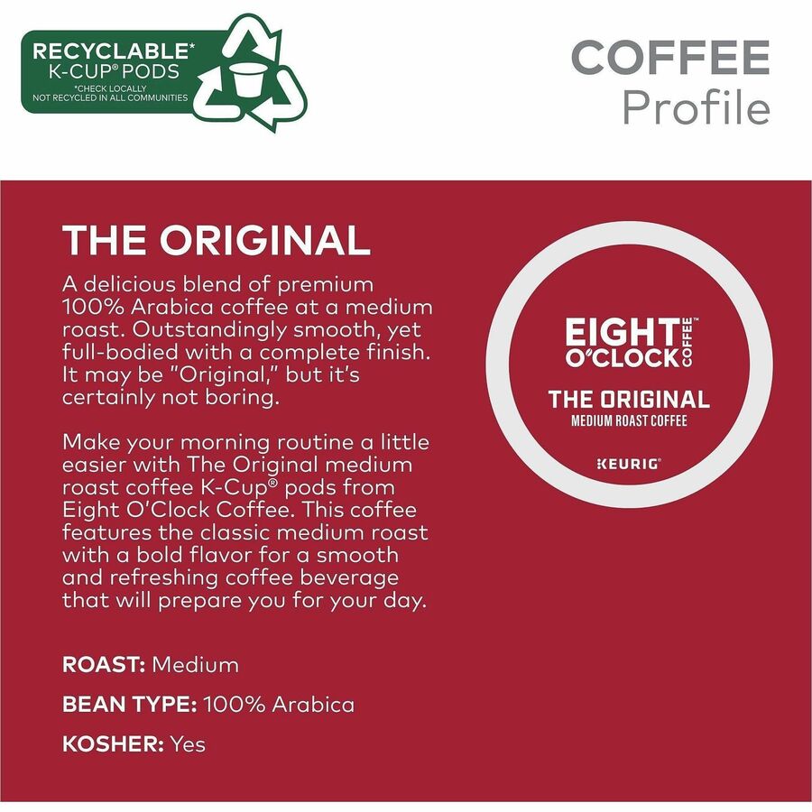 Eight O'Clock K-Cup, Ground Original Coffee - Alternate-Image9