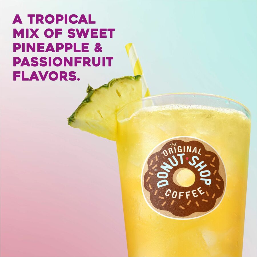 The Original Donut Shop® Iced Refreshers - Pineapple Passionfruit - 20/Box - 4 / Carton