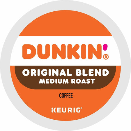 Dunkin'® K-Cup Original Blend Coffee - Compatible with Keurig Brewer - Medium - 0.3 oz Per Box - 22 K-Cup - K-Cup - Original Blend - Kosher - 4 / Carton