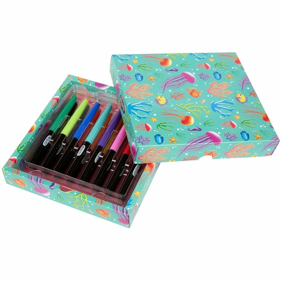 Crayola Blending Markers - Brush Marker Point - Multi Ink - Water Based - 16 / Pack