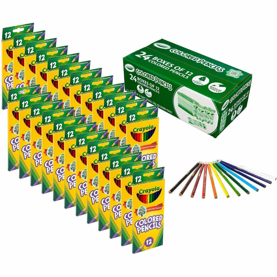 Crayola Bulk Colored Pencils - Multi Lead - 24 / Pack