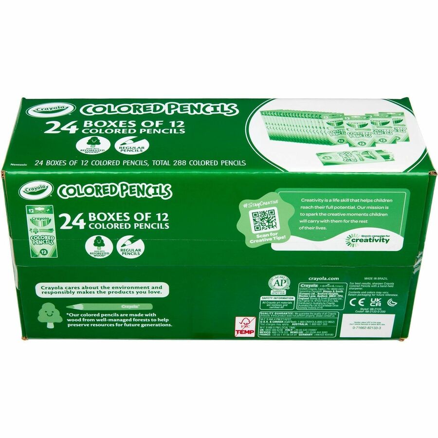 Crayola Bulk Colored Pencils - Multi Lead - 24 / Pack