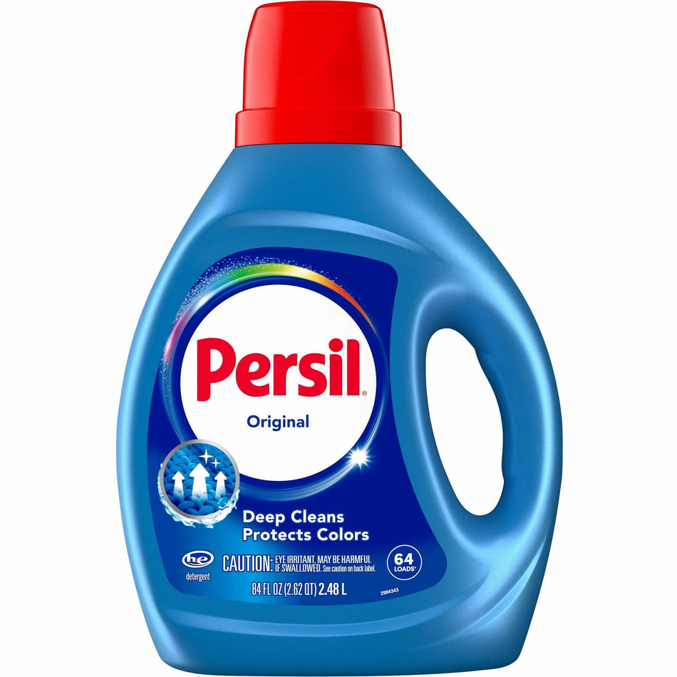 Persil ProClean Power-Liquid Detergent - For Fabric, Laundry, Clothes - Liquid - 100 fl oz (3.1 quart) - Original Scent - 64 Loads - Recommended For: Stain Remover - Fade Resistant, Long Lasting - Blue - 1 Each
