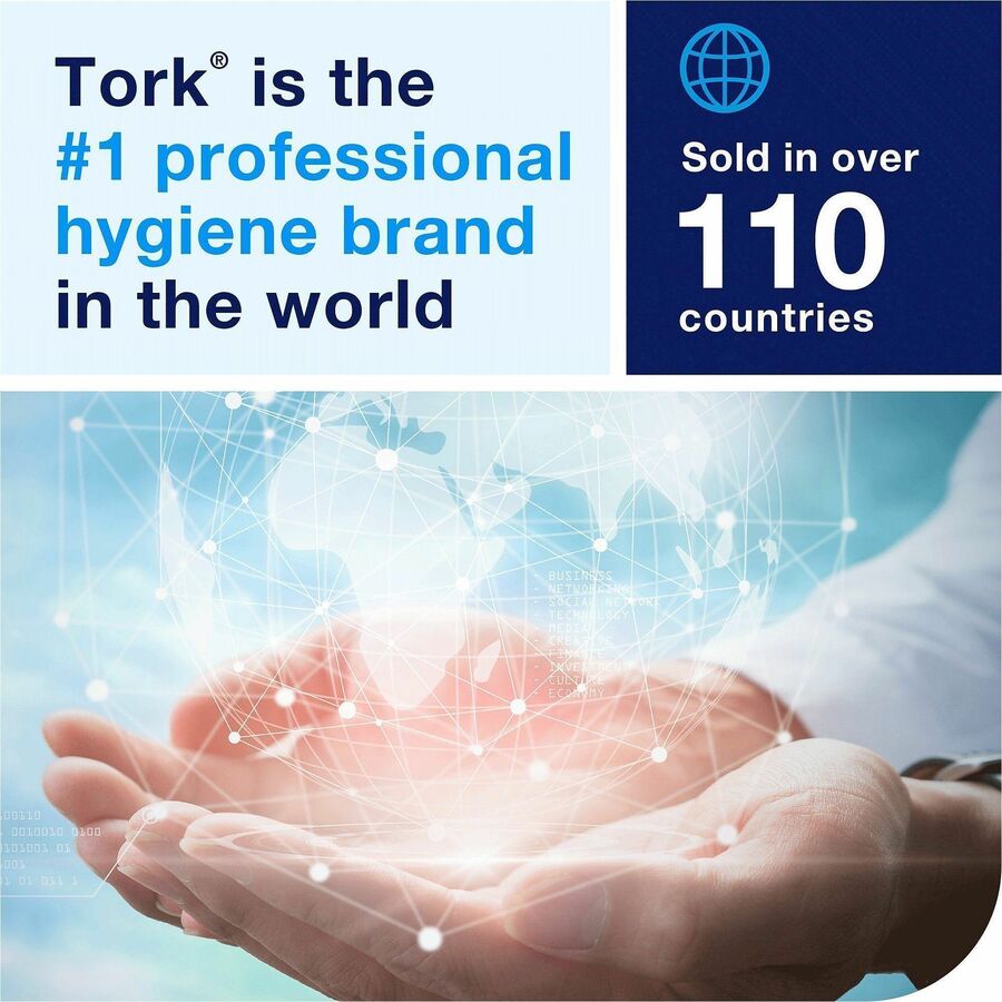 Tork H76 Hand Towel Rolls - 1 Ply - 5.85" Roll Diameter - 1 59/64" Core - White - Wood Fiber, Paper - 12 / Case