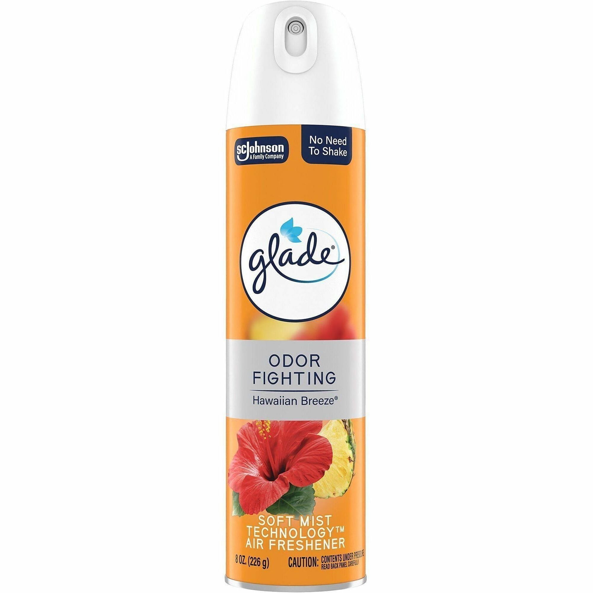 Glade Air Freshener Spray - Spray - 8 fl oz (0.3 quart) - Hawaiian Breeze, Fresh Linen - 6 / Carton