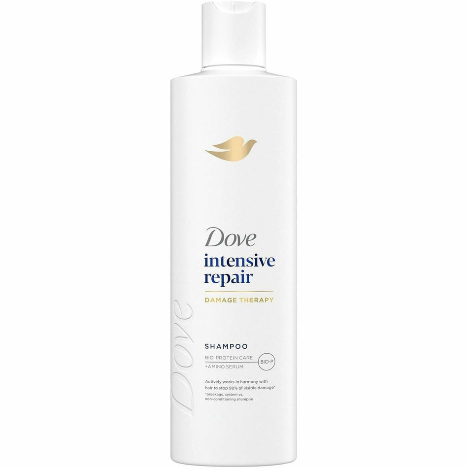 Dove Intensive Repair Hair Shampoo - For Curly Hair - 12 fl oz (354.9 mL) - Bottle Dispenser - Hair - White - 1 Each