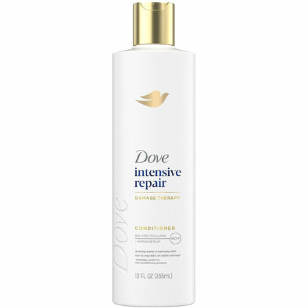 Dove Intensive Repair Hair Conditioner - 12 fl oz (354.9 mL) - Bottle Dispenser - Hair - White - Moisturizing - 1 Each