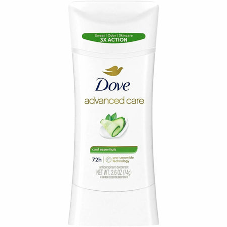Dove Advanced Care Cool Essentials Antiperspirant Deodorant Stick - Stick - 2.60 oz - 3 Day - Long Lasting - 1 Each