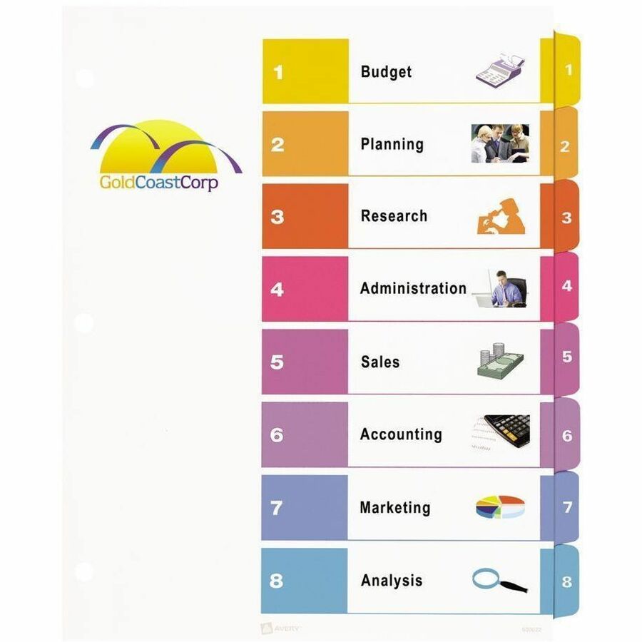 Avery Ready Index Table of Contents Dividers - Alternate-Image2